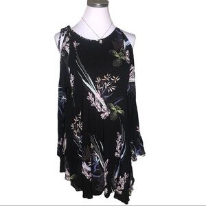 ⚫️ FREE PEOPLE off shoulder long sleeves flowy dress​​​​​